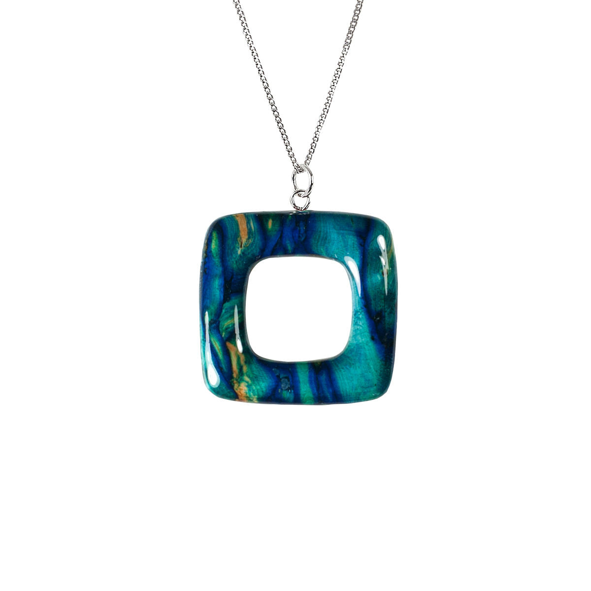 Heathergems Open Square Pendant Necklace With Gift Box