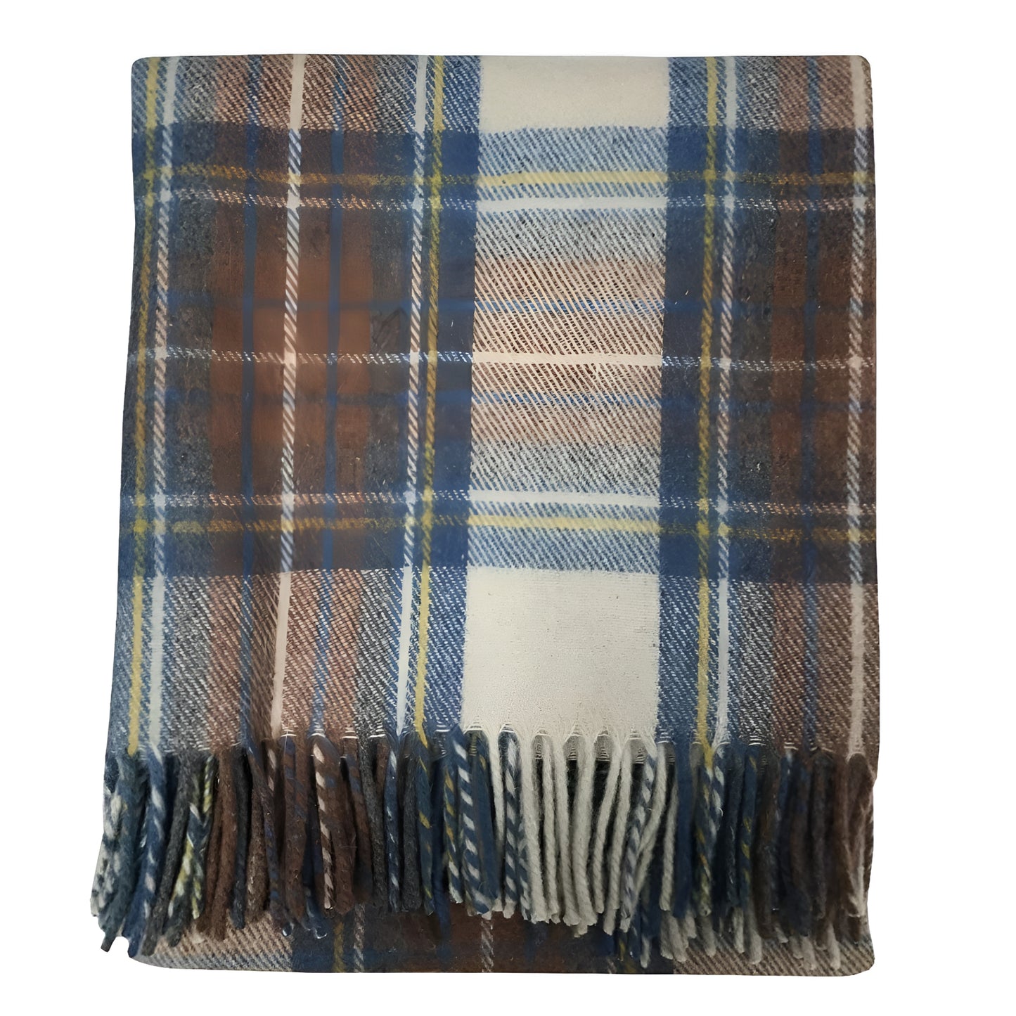 Wool Tartan Travel Blanket Thrown