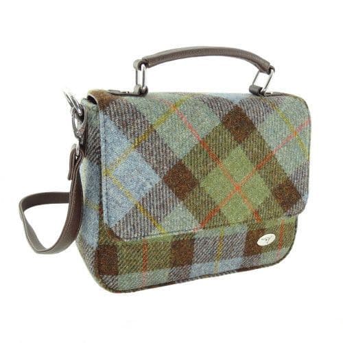 Authentic Harris Tweed Luxury Square Bag in MacLeod Tartan