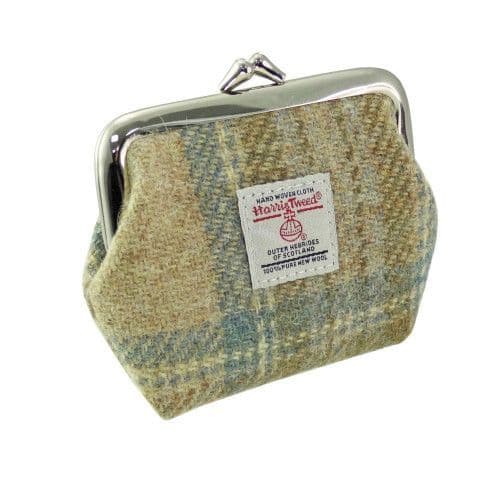 Luxurious Harris Tweed Clasp Purse