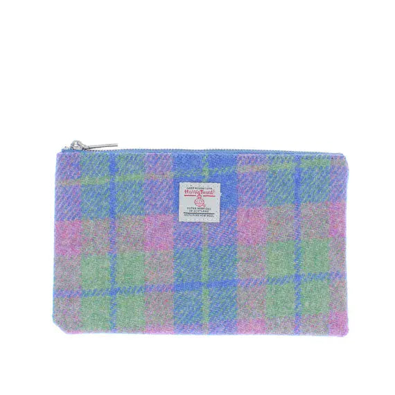 Stylish Harris Tweed Tartan Pouch