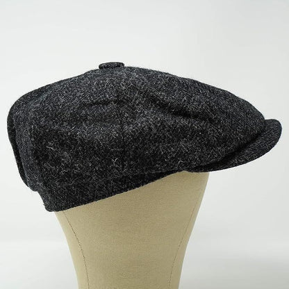 Authentic Harris Tweed Herringbone Newsboy Cap