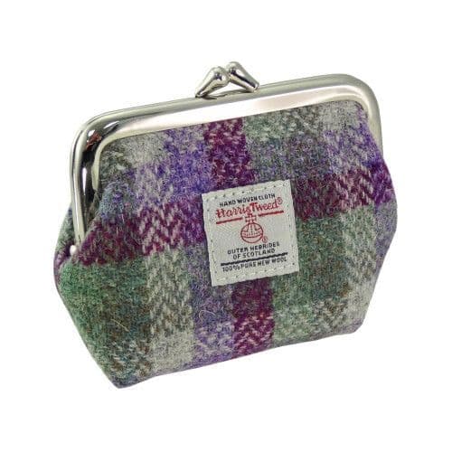 Luxurious Harris Tweed Clasp Purse