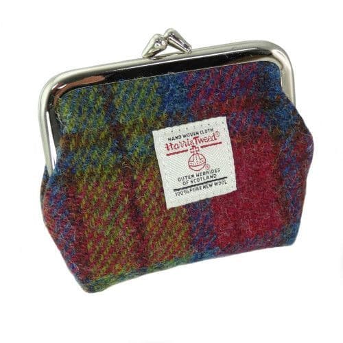 Luxurious Harris Tweed Clasp Purse