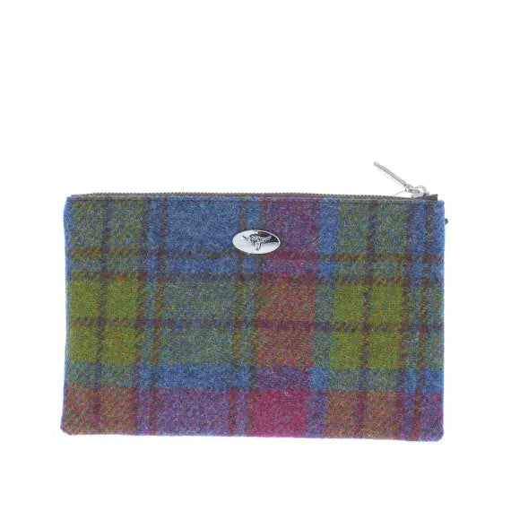 Stylish Harris Tweed Tartan Pouch