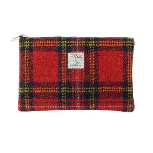 Stylish Harris Tweed Tartan Pouch