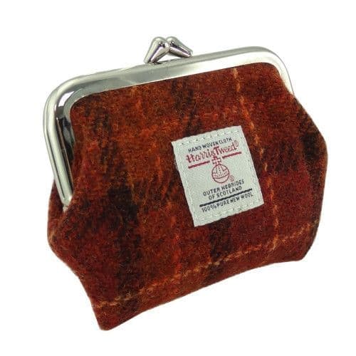 Luxurious Harris Tweed Clasp Purse