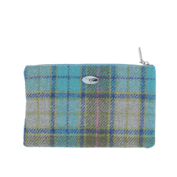 Stylish Harris Tweed Tartan Pouch