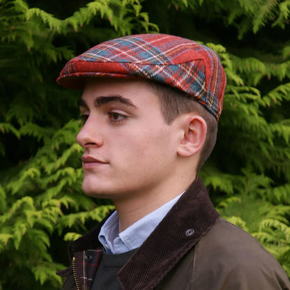 Handcrafted Shetland Wool Flat Cap for Men